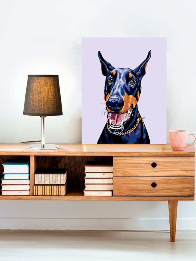 Raqamlar bo&amp;#039;yicha rasm &amp;quot;Doberman&amp;quot;