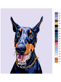Raqamlar bo&amp;#039;yicha rasm &amp;quot;Doberman&amp;quot;