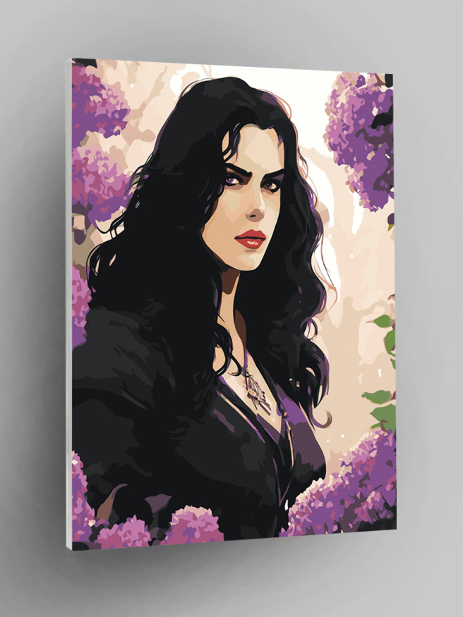 Картина по номерам &amp;quot;Злая брюнетка&amp;quot;