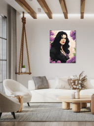 Картина по номерам &amp;quot;Злая брюнетка&amp;quot;