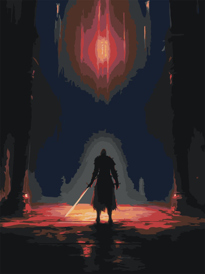 Raqamlar bo&amp;#039;yicha rasm &amp;quot;Jangdan oldin jangchi&amp;quot;