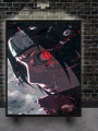 Holstga bosilgan poster &amp;quot;Yomg‘ir ostidagi Sharinganli Itachi&amp;quot;