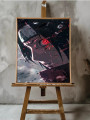 Holstga bosilgan poster &amp;quot;Yomg‘ir ostidagi Sharinganli Itachi&amp;quot;