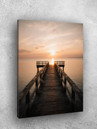 Постер на холсте &amp;quot;Пирс на закате&amp;quot;