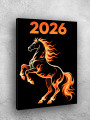 Постер на холсте &amp;quot;Огненный конь 2026&amp;quot;