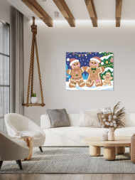 Картина по номерам &amp;quot;Имбирные человечки&amp;quot;