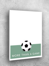 Holstga bosilgan poster "Minimalistik futbol to‘pi"