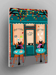 Raqamlar bo&#039;yicha rasm &quot;Mushuklar kafesi&quot;