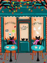 Raqamlar bo&#039;yicha rasm &quot;Mushuklar kafesi&quot;