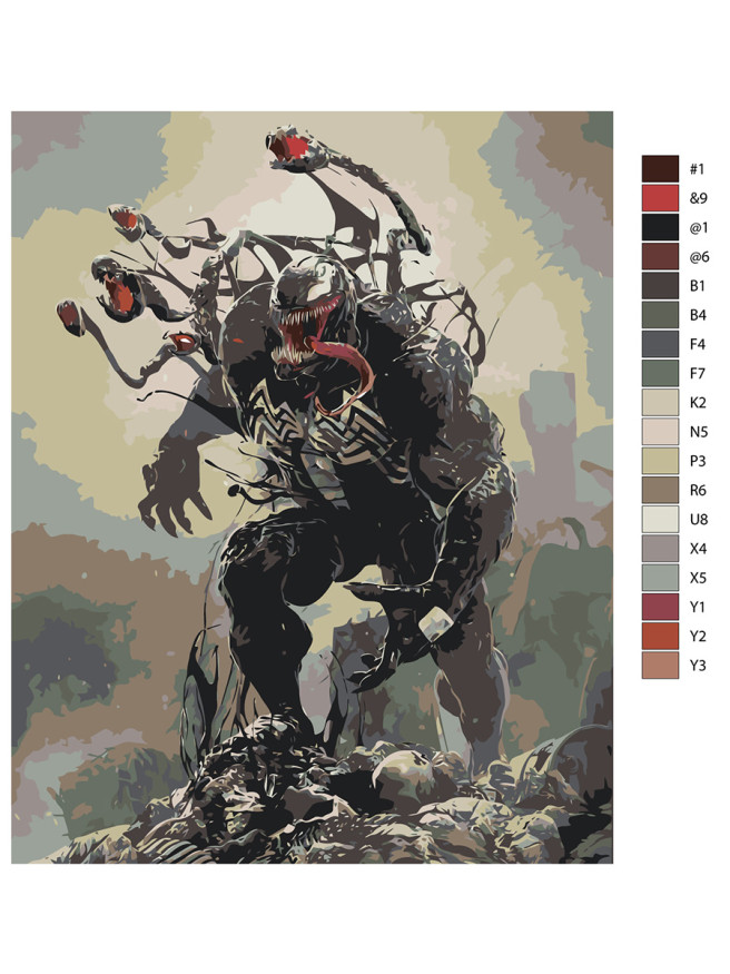 Картина по номерам &amp;quot;Веном&amp;quot;