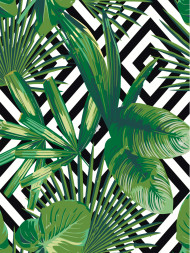 Raqamlar bo&#039;yicha rasm &quot;Yashil gullar&quot;