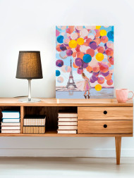 Fluorescent raqamlar bo&#039;yicha rasm &quot;Rangbarang pufaklar&quot;