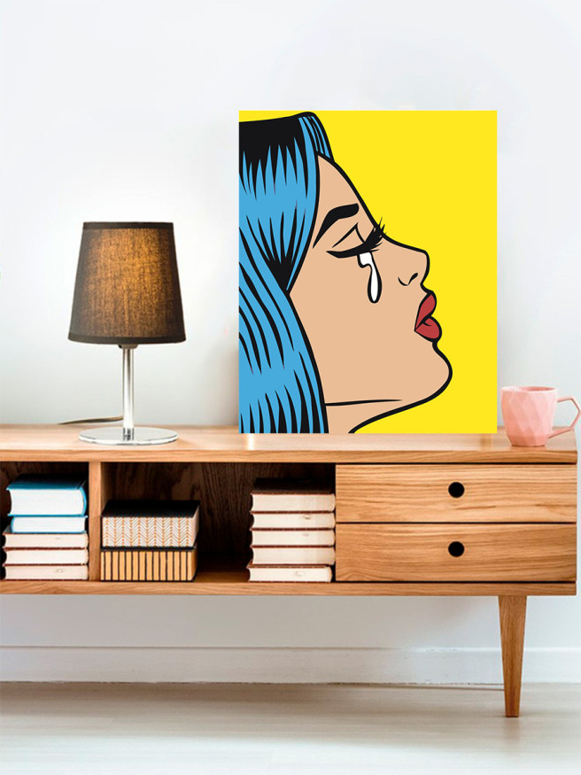 Картина по номерам &amp;quot;Девушка со слезой&amp;quot;