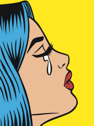 Картина по номерам &amp;quot;Девушка со слезой&amp;quot;