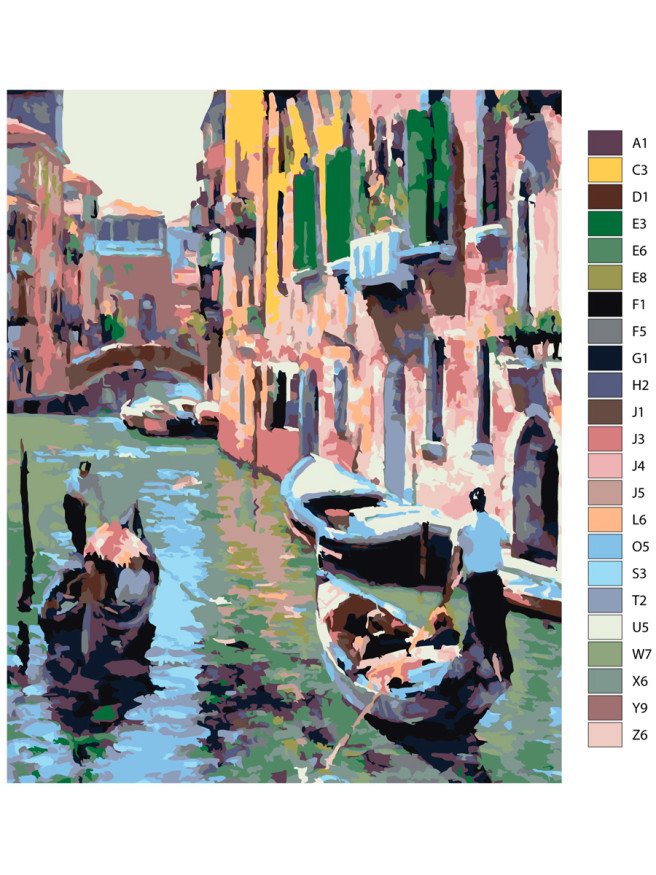 Картина по номерам &amp;quot;Прогулка по Венеции&amp;quot;
