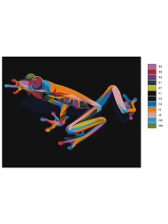 Raqamlar bo&#039;yicha rasm &quot; Qurbaqa&quot;