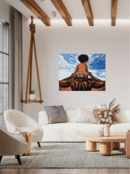 Картина по номерам &amp;quot;Отец с сыном&amp;quot;