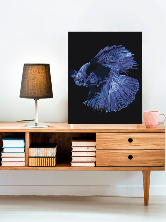 Raqamlar bo&amp;#039;yicha rasm &amp;quot;Chiroyli baliq&amp;quot;