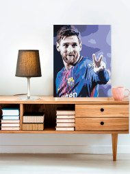 Raqamlar bo'yicha rasm "Lionel Messi"