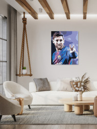 Raqamlar bo'yicha rasm "Lionel Messi"