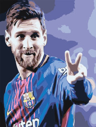 Raqamlar bo'yicha rasm "Lionel Messi"