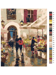 Картина по номерам &amp;quot;Пара в Париже&amp;quot;