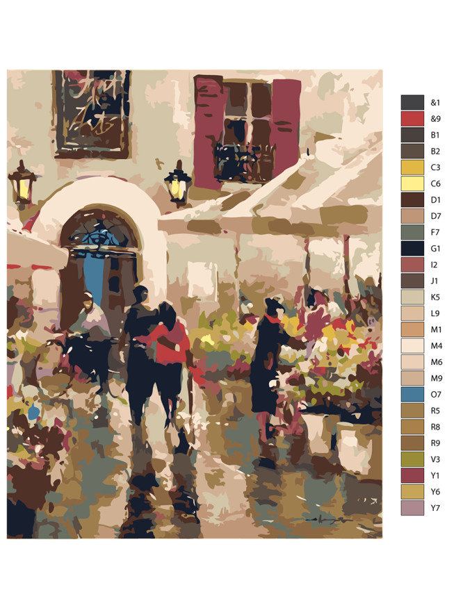 Raqamlar bo&amp;#039;yicha rasm &amp;quot;Parijdagi er-xotin&amp;quot;