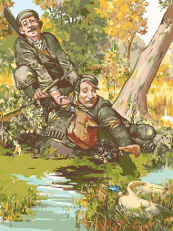 Картина по номерам &amp;quot;Охотники&amp;quot;