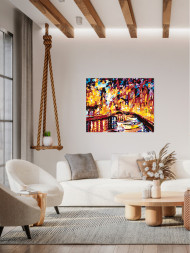 Картина по номерам &amp;quot;Лодки в городе&amp;quot;