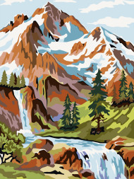 Картина по номерам &amp;quot;Река в горах&amp;quot;