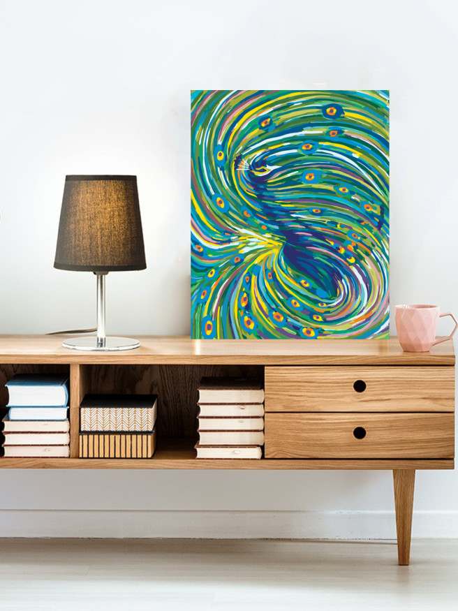 Raqamlar bo&amp;#039;yicha rasm &amp;quot;Tovuz dumi&amp;quot;