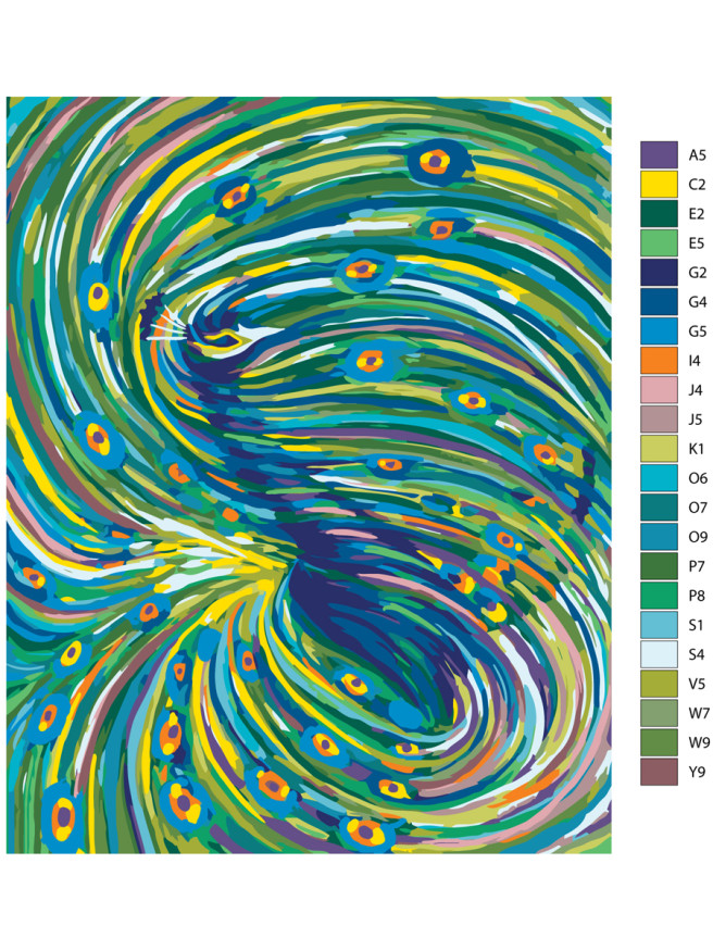 Raqamlar bo&amp;#039;yicha rasm &amp;quot;Tovuz dumi&amp;quot;