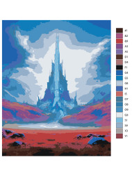 Raqamlar bo&#039;yicha rasm &quot;Ulug&#039;vor qal&#039;a&quot;