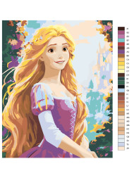 Картина по номерам &amp;quot;Рыжеволосая девушка&amp;quot;