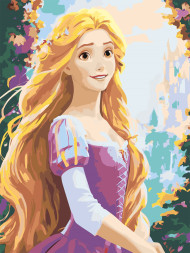 Картина по номерам &amp;quot;Рыжеволосая девушка&amp;quot;