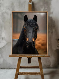 Holstga bosilgan poster &quot;Qorong‘i tulpor qishki nurlarda&quot;