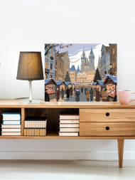 Raqamlar bo‘yicha rasm &quot;Rojdestvo yarmarkasi&quot;