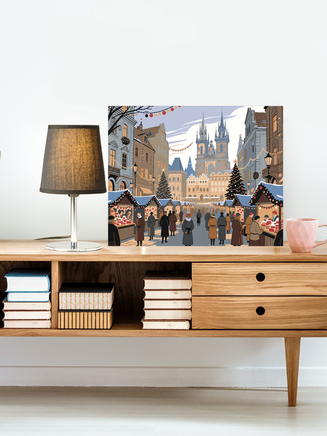 Raqamlar bo‘yicha rasm &amp;quot;Rojdestvo yarmarkasi&amp;quot;