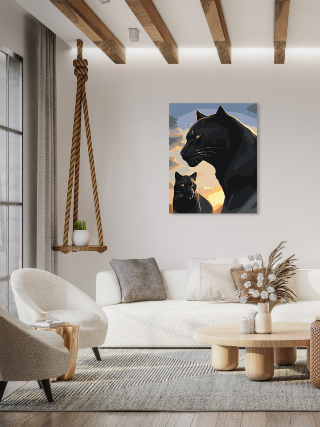 Raqamlar bo&amp;#039;yicha rasm &amp;quot;Pantera oilasi&amp;quot;