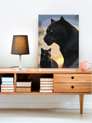 Raqamlar bo&#039;yicha rasm &quot;Pantera oilasi&quot;