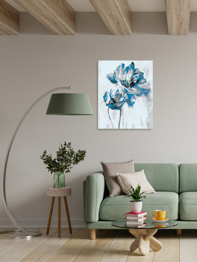 Картина по номерам &amp;quot;Синий цветок&amp;quot;