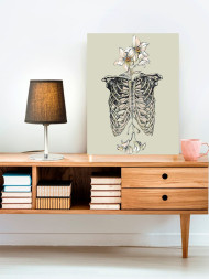 Картина по номерам &amp;quot;Кости с цветами&amp;quot;