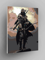 Картина по номерам &amp;quot;Тёмный воин&amp;quot;