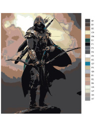 Картина по номерам &amp;quot;Тёмный воин&amp;quot;