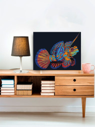 Raqamlar bo'yicha rasm "Chiroyli baliq"