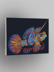 Raqamlar bo'yicha rasm "Chiroyli baliq"