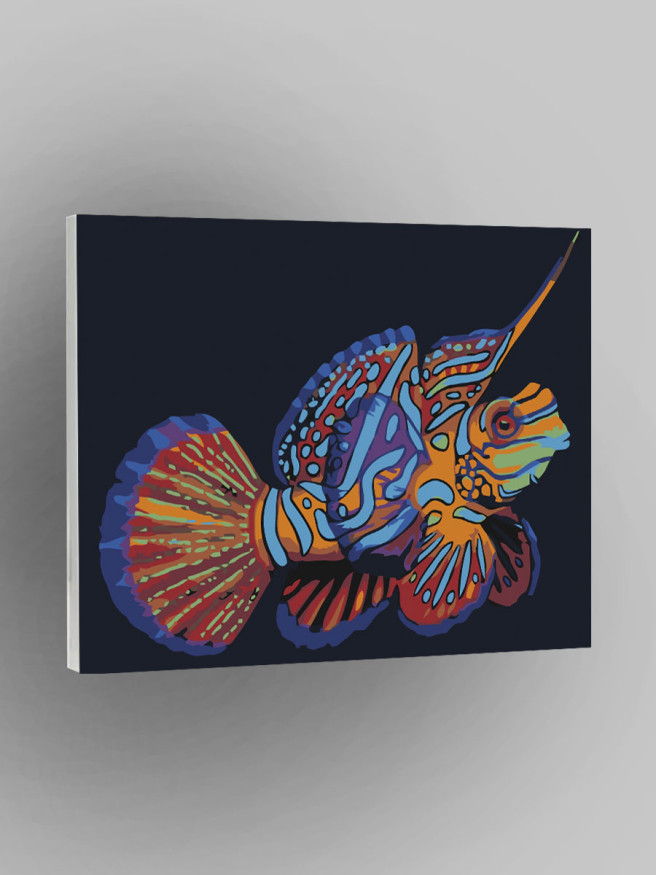 Raqamlar bo&amp;#039;yicha rasm &amp;quot;Chiroyli baliq&amp;quot;