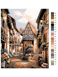 Картина по номерам &amp;quot;Деревня&amp;quot;