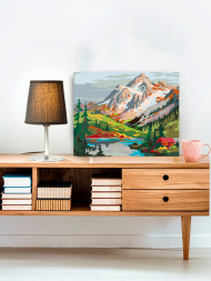 Raqamlar bo&#039;yicha rasm &quot;Tog&#039; peyzaji&quot;