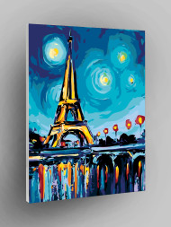 Raqamlar bo'yicha rasm "Van Gogning Yulduzli Tuni Parijda"